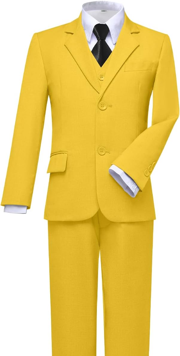 Visaccy Boys Suits Slim Fit Dress Clothes Ring Bearer Outfit - Image 5