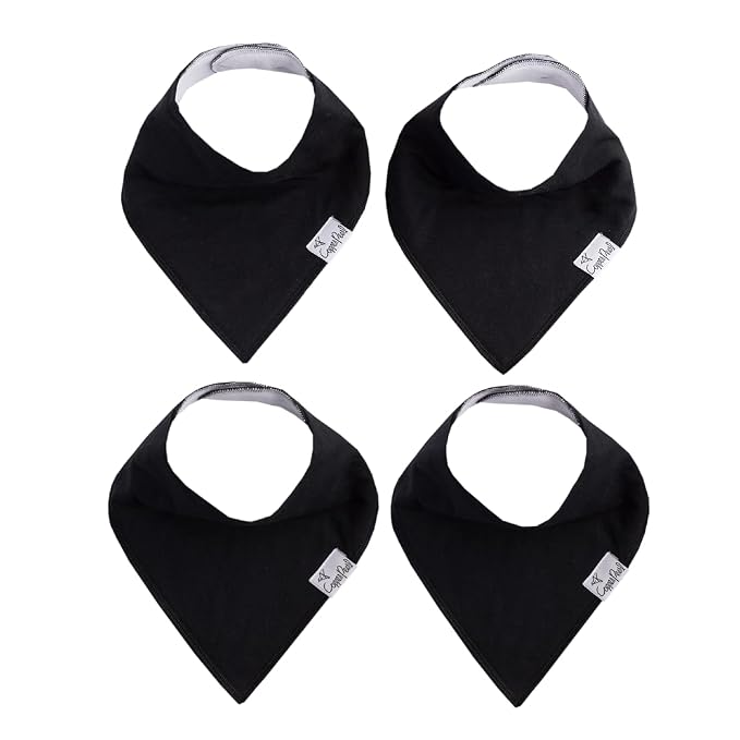 Copper Pearl 4 Pack Soft Cotton Baby Bibs by CopperPearl