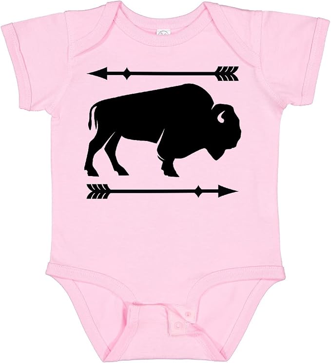 inktastic Buffalo Cute Animal Western Baby Bodysuit by Inktastic