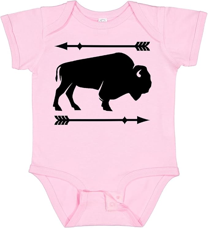 inktastic Buffalo Cute Animal Western Baby Bodysuit by Inktastic