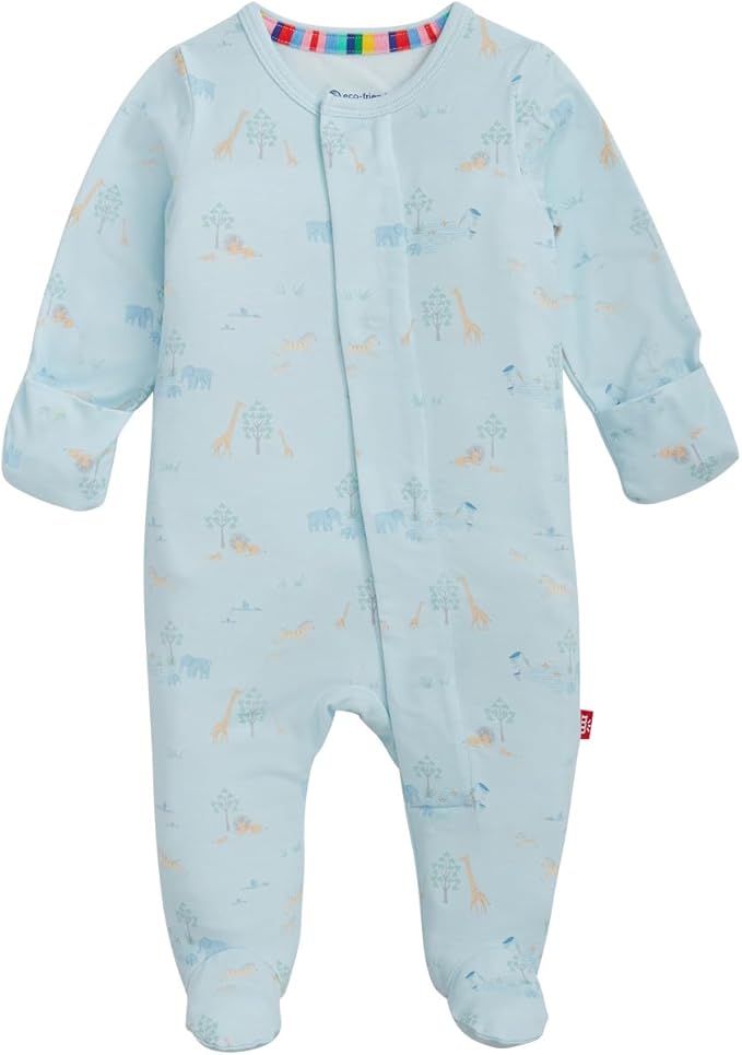 Magnetic Me Boys Modal Magnetic Baby Footie Pajamas | Silky Soft Modal Fabric | by magneticme