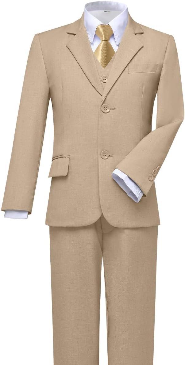Visaccy Boys Suits Slim Fit Dress Clothes Ring Bearer Outfit - Image 5