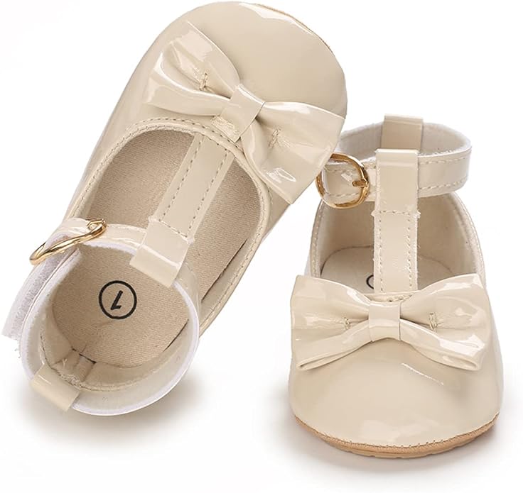COSANKIM Baby Girls Mary Jane Flats Shoes Anti-Slip Rubber Sole Infant Toddler - Image 5
