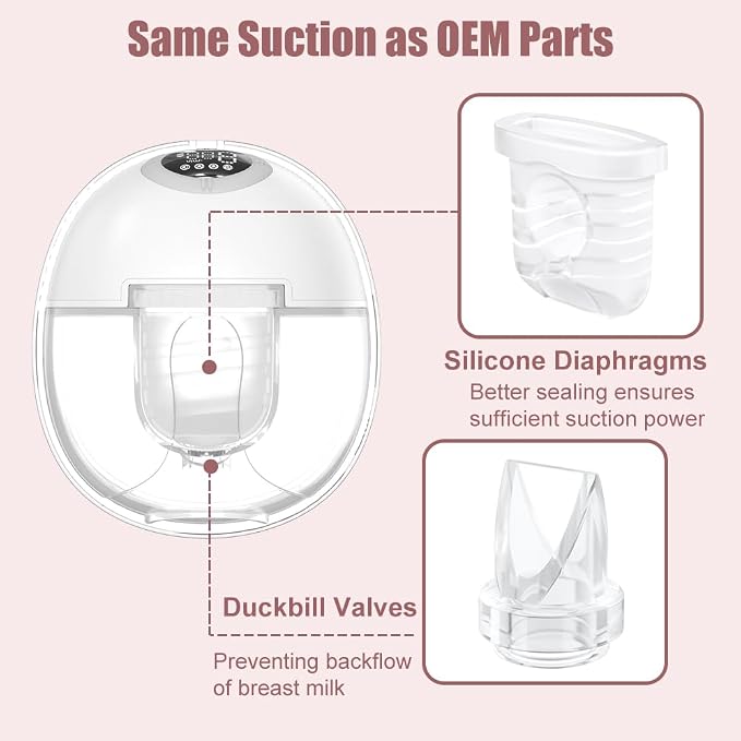 8pcs Duckbill Valves and 2pcs Silicone Diaphragms Compatible - Image 3