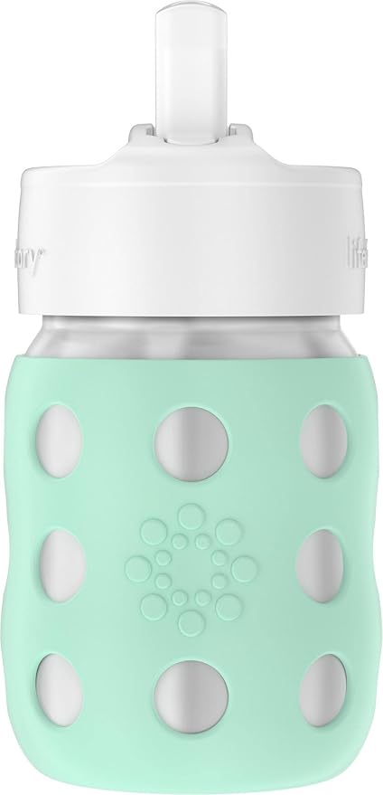 Lifefactory 8-Ounce Stainless-Steel Vacuum-Insulated Wide-Neck Baby Bottle by Lifefactory