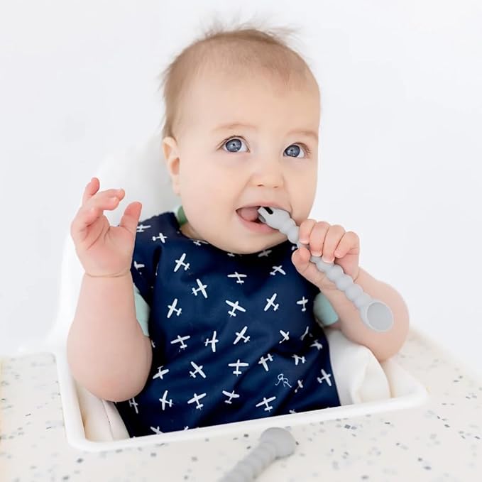 Ryan & Rose Ultimate Baby Utensil Set of 3 Silicone Baby Spoons Silicone - Image 4