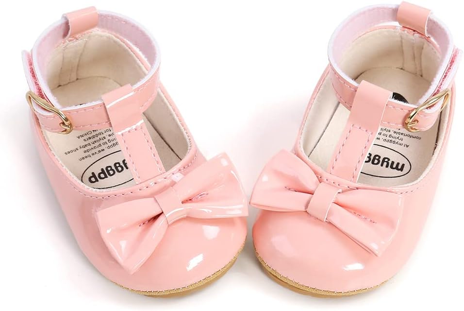 COSANKIM Baby Girls Mary Jane Flats Shoes Anti-Slip Rubber Sole Infant Toddler - Image 3