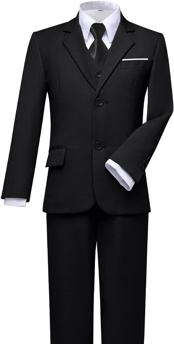Visaccy Boys Suits Slim Fit Dress Clothes Ring Bearer Outfit - Image 5