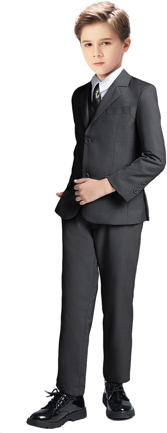 Boys Suit for Kids Tuxedo Suits for Wedding Formal Suit Set Toddler Boy Dress - Image 2