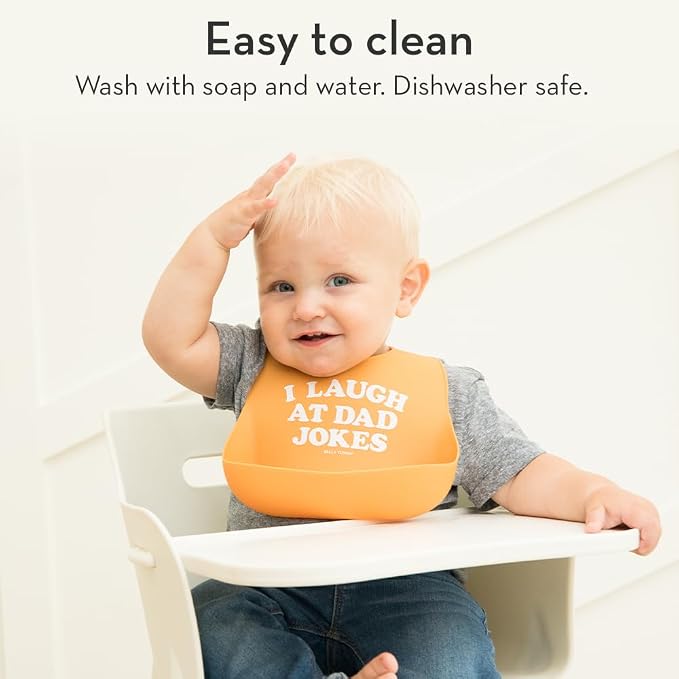 Baby Bib for Eating by Bella Tunno, Waterproof Silicone Bib - Image 6