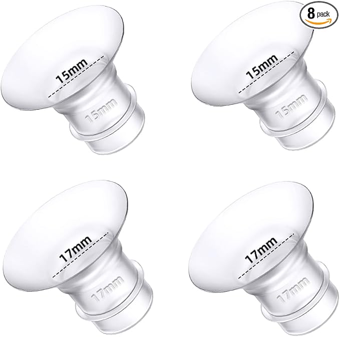 Flange Inserts 15mm 17mm for Medela, Spectra 24mm Shields/Flanges, Compatible by Trymall