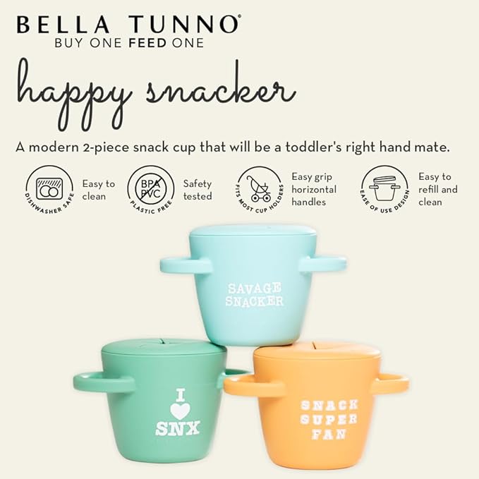 Snack Cups for Toddlers by Bella Tunno, Silicone Spill Proof Food Container - Image 2