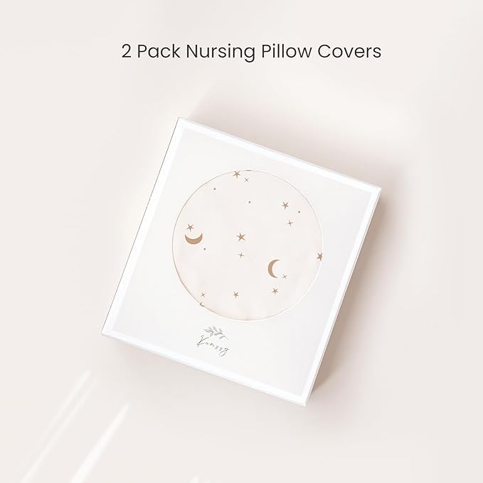 Konssy 2 Pack Nursing Pillow Covers, Stretchy and Soft Nursing Cover - Image 7