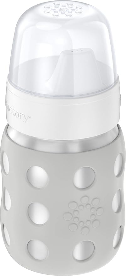 Lifefactory 8-Ounce Stainless-Steel Vacuum-Insulated Wide-Neck Baby Bottle - Image 2