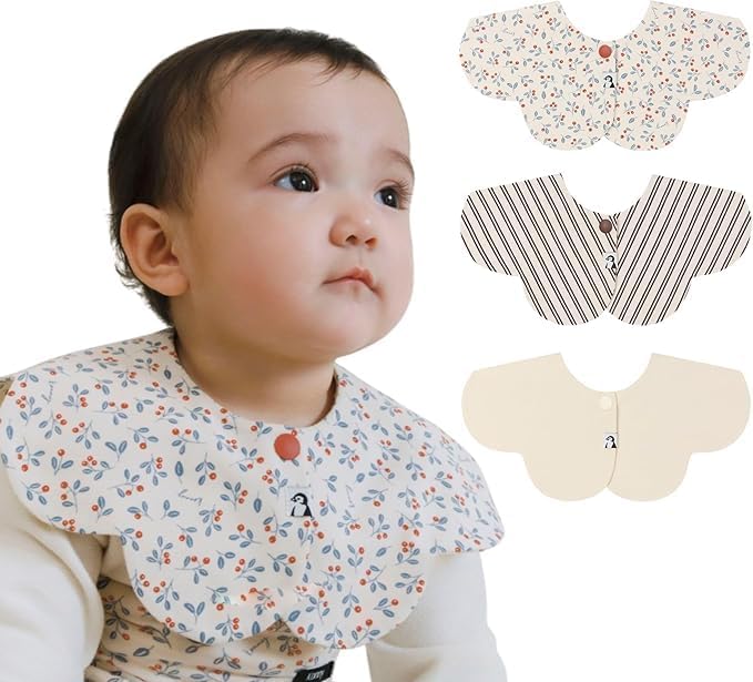 Konny Baby Bibs Set, 360 ​​° Rotate, Soft and Absorbent Bandana Drooling by Konny