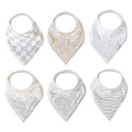 Copper Pearl 6 Pack Soft Cotton Baby Bibs by CopperPearl