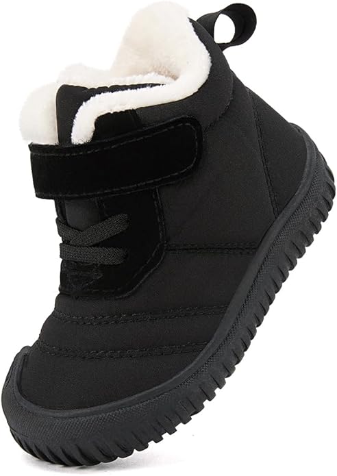 BMCiTYBM Toddler Baby Snow Boots Winter Shoes Boys Girls Cold Weather Baby Faux - Image 3