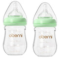 Glass Baby Bottles, Anti Colic Breastfeeding Bottle by oberni