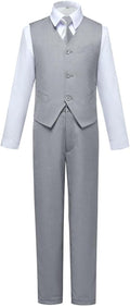 Visaccy Boys Suits Slim Fit Dress Clothes Ring Bearer Outfit by Visaccy
