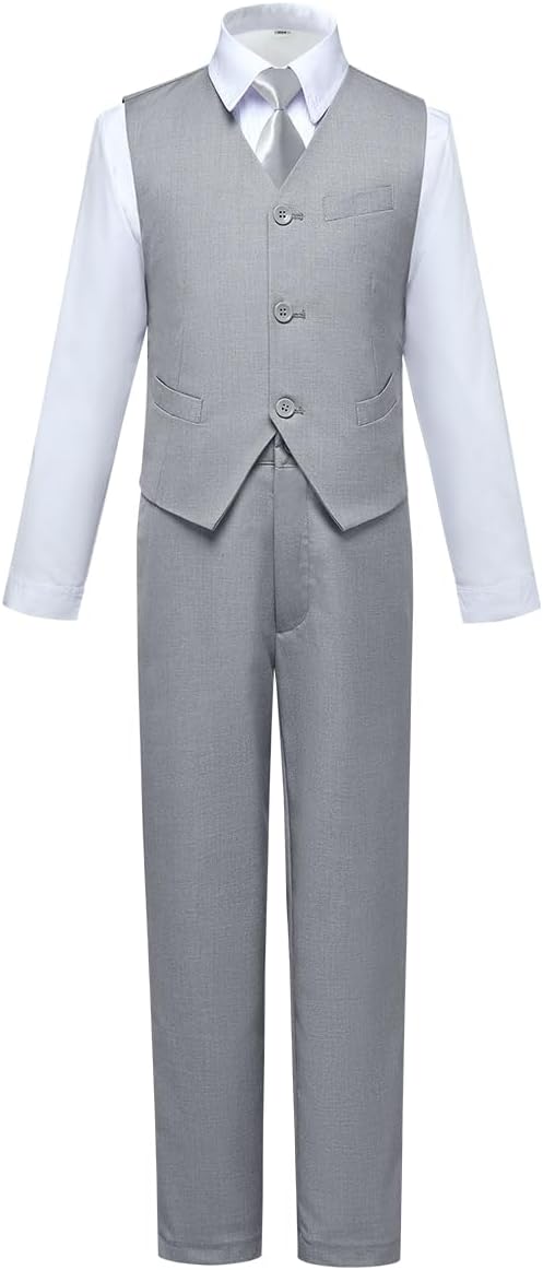 Visaccy Boys Suits Slim Fit Dress Clothes Ring Bearer Outfit by Visaccy