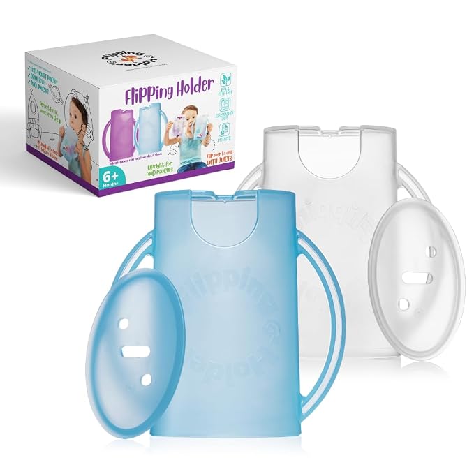 Flipping Holder Squeeze Proof Food Pouch Holder by FlippingHolder