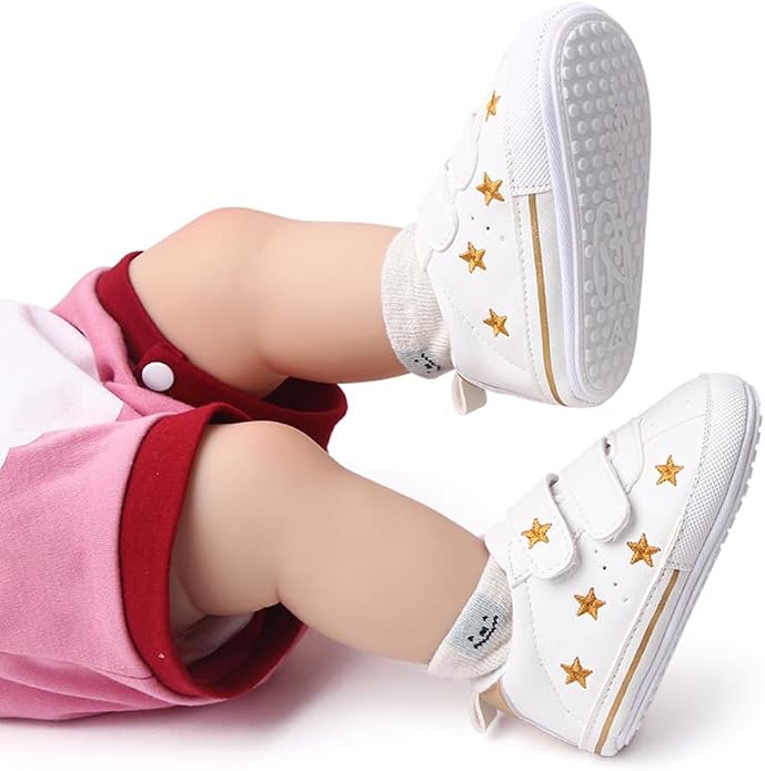 Clowora Baby Boys Girls Shoes Non-Slip Rubber Sole Sneakers Infant First - Image 2
