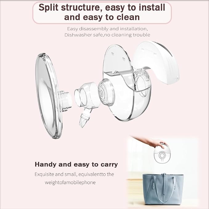 Wearable Breastfeeding Pump, 4 Modes12 Levels, Hands Free Breast Pump, Portable - Image 4