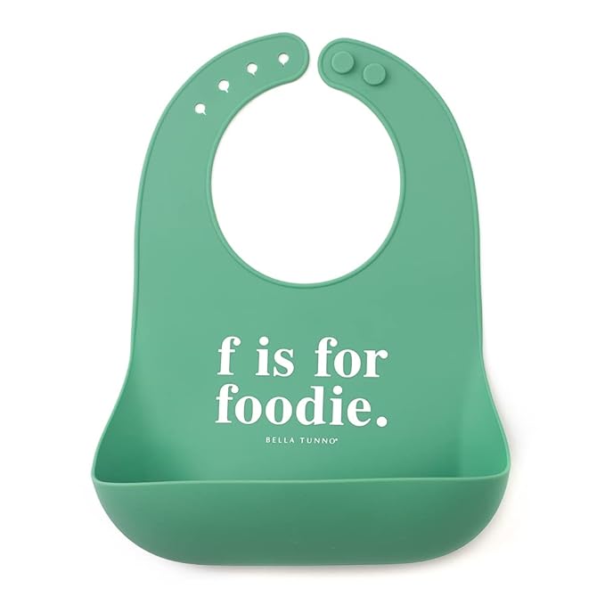 Bella Tunno Baby Bib for Eating, Waterproof Silicone Bib by BellaTunno
