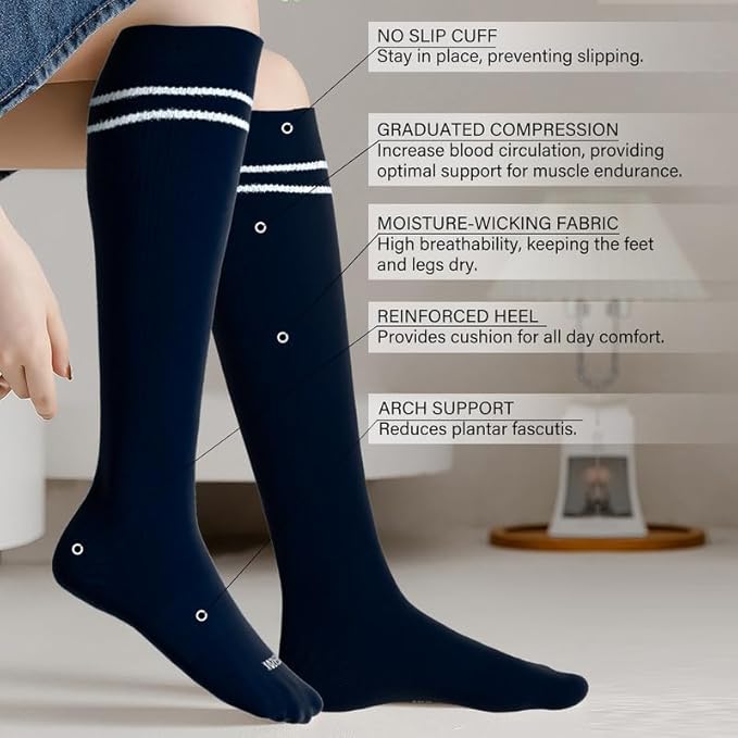 LEVSOX Viscose Made from Bamboo Compression Socks - Image 2