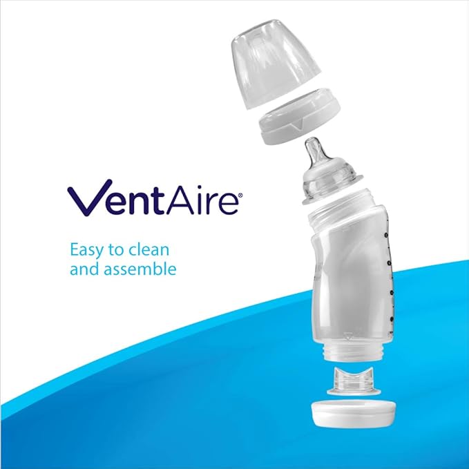 Playtex Baby VentAire Bottle, Helps Prevent Colic and Reflux, 6 Ounce Bottles - Image 4