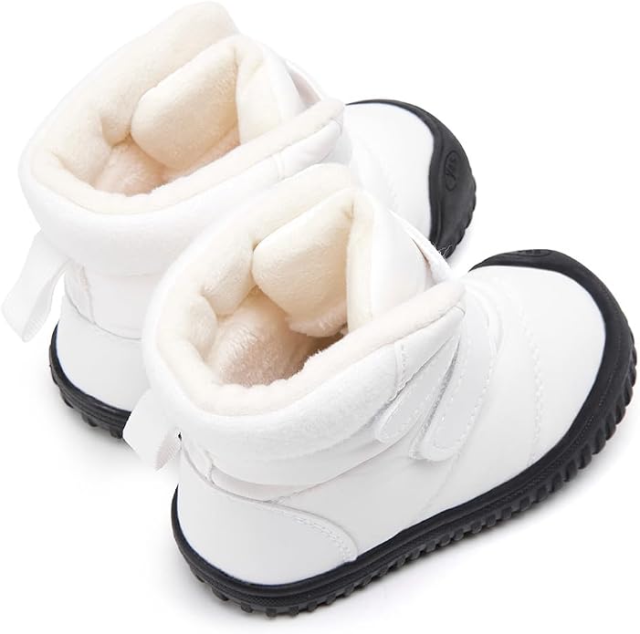 BMCiTYBM Toddler Baby Winter Snow Boots Boy Girl Faux Fur Warm Non Slip First - Image 5