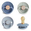 FRIGG Natural Rubber Baby Pacifier 4-Pack Skyline Serenity | Made in Denmark | by mushie