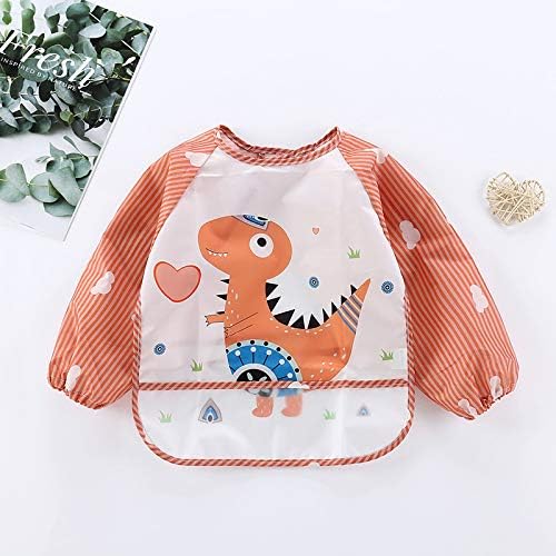 PandaEar (3 Pack Long Sleeve Bibs| Waterproof Full Sleeve Bib - Image 4
