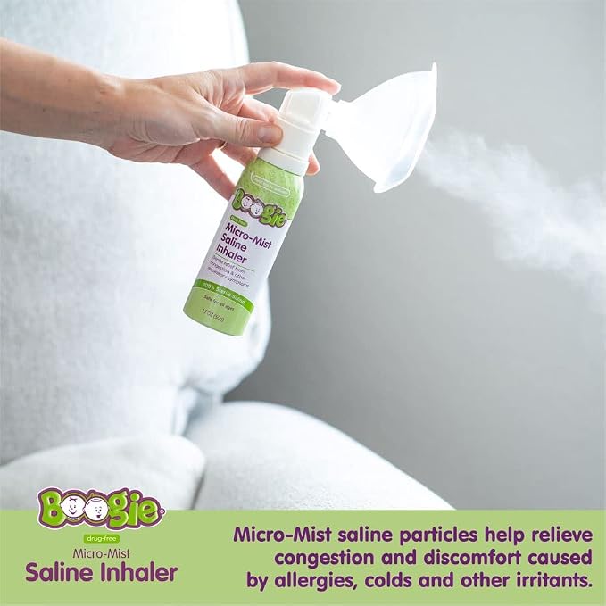 Boogie Micro-Mist Saline Inhaler, Baby Nose Congestion Relief, Nasal Spray - Image 2