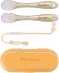 Silicone Baby Spoons 2-Pack by Omnilove