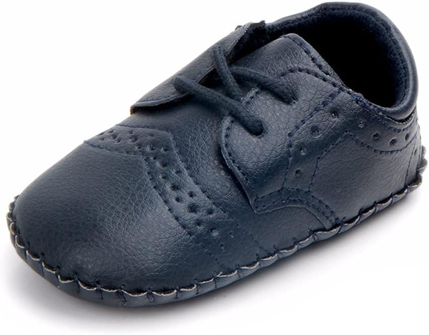 LONSOEN Baby Girls Boys Loafers Prewalker Dress Crib Shoes by LONSOEN