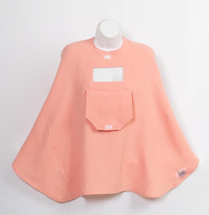 Muslin Nursing Cover for Baby Breastfeeding –Peekaboo Window -100% Breathable - Image 5