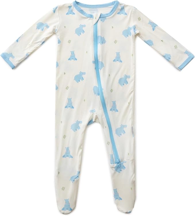 Bamboo Little Soft Baby Footie Pajamas, Baby Clothes, Newborn Sleepers by BambooLittle