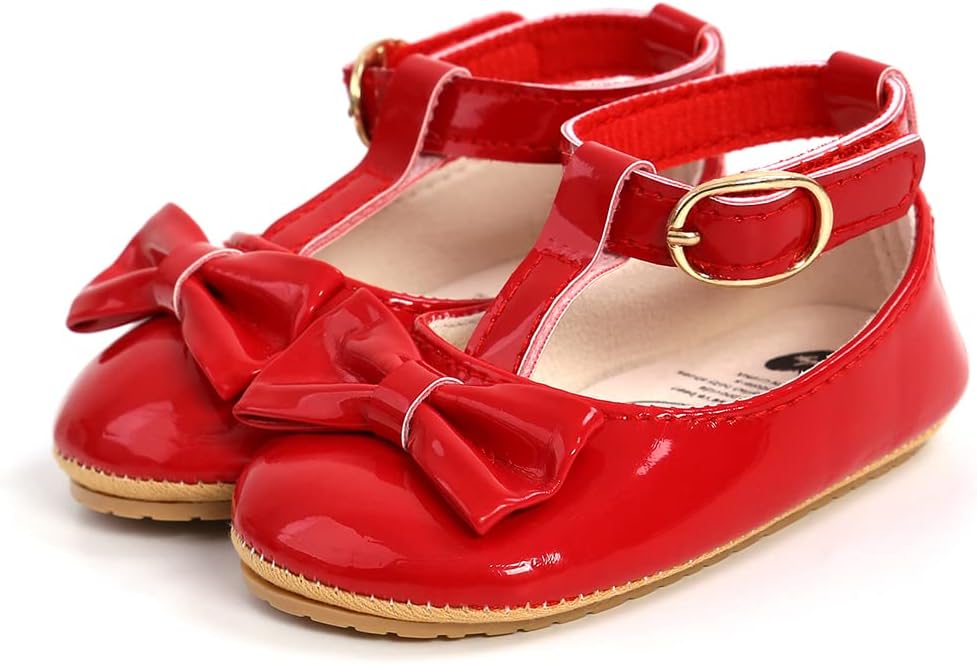 COSANKIM Baby Girls Mary Jane Flats Shoes Anti-Slip Rubber Sole Infant Toddler - Image 5