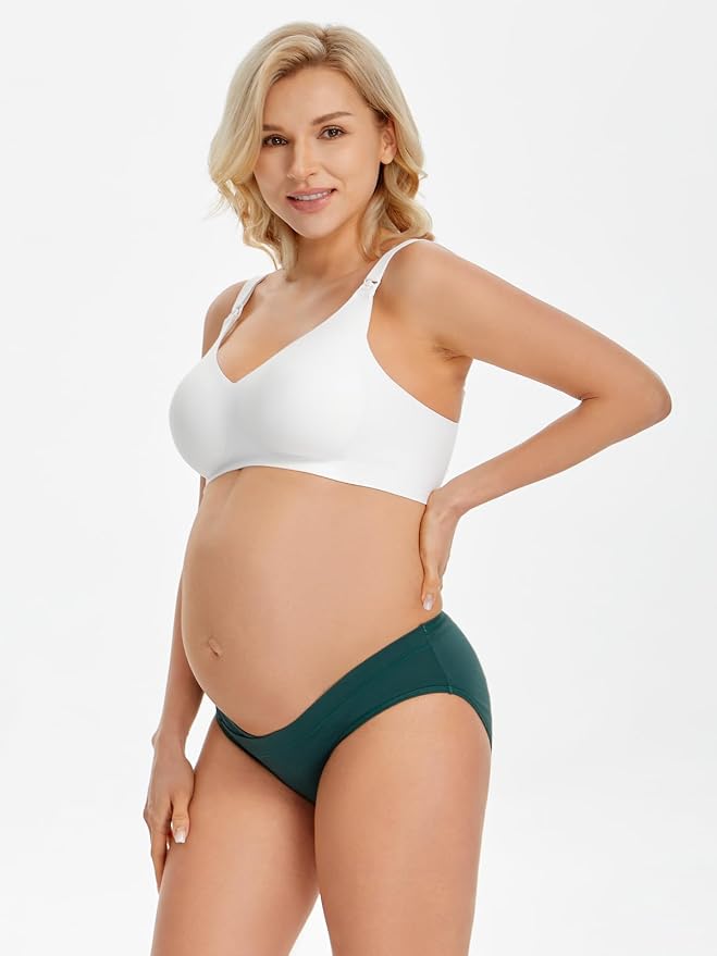 Angelhood 6 Pack Womens Cotton Maternity Underwear, Healthy Maternity Pregnancy - Image 3