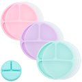 WeeSprout Silicone Divided Plates, 100% Food Grade Silicone Divided Plates by WeeSprout