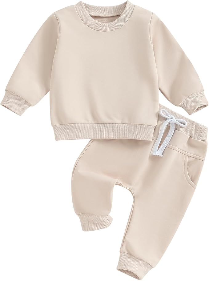 Tiaham Baby Boy Clothes Girl Outfits Fashion Sweatshirt Sweat Pant Kids Toddler by Tiacham