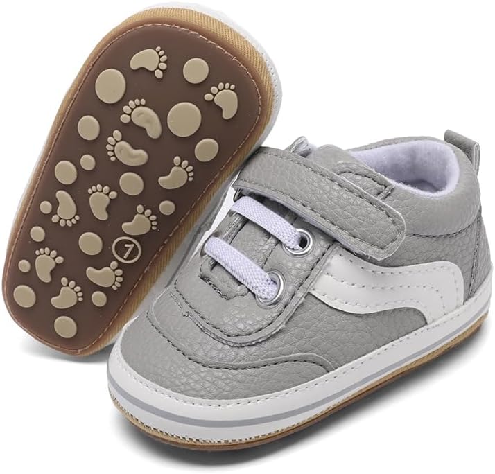 Clowora Baby Boys Girls Shoes Non-Slip Rubber Sole Sneakers Infant First - Image 6