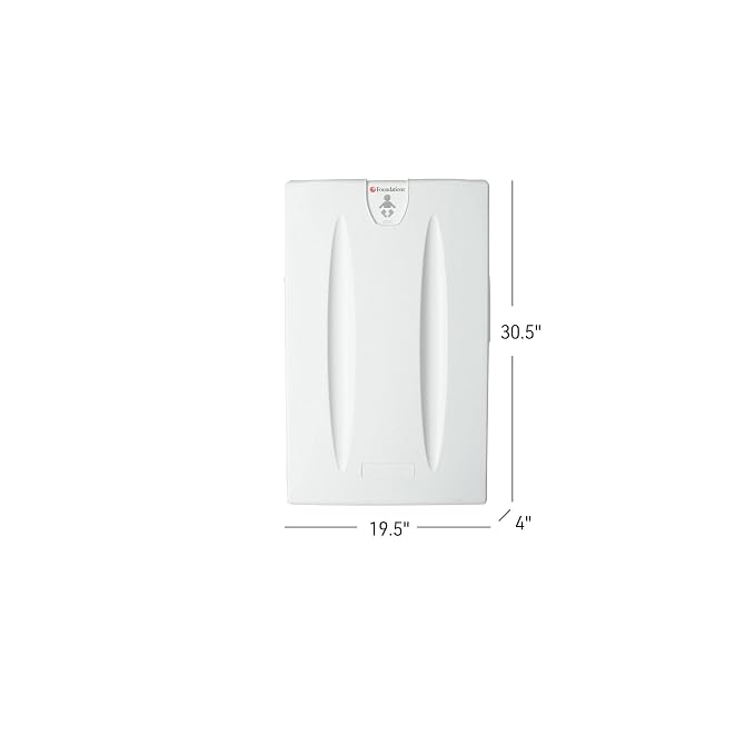 Foundations Classic Vertical Baby Diaper Changing Station, Wall Mount, Built in - Image 8