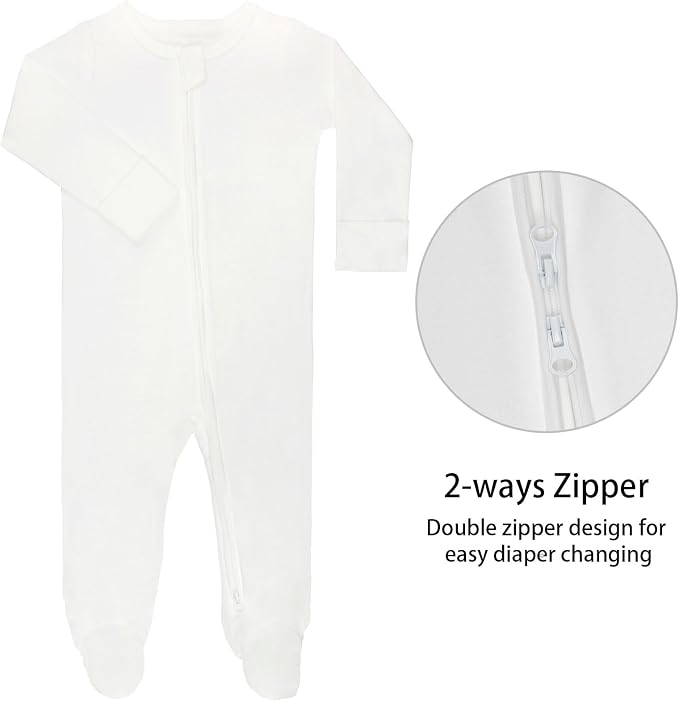GUISBY Long Sleeve Baby Footed Pajamas - Image 3
