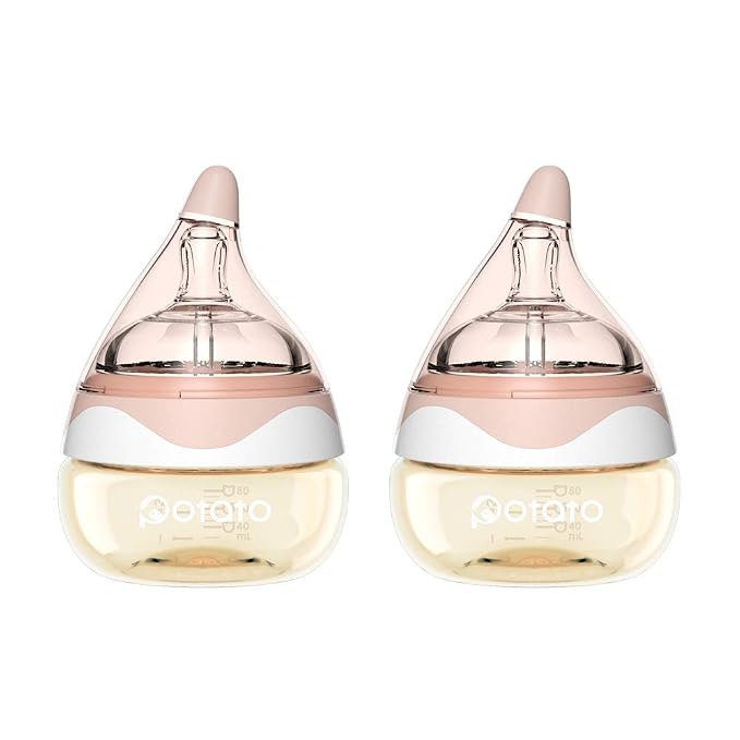 Baby Bottles for Newborn Baby PPSU Anti Colic Infant Bottles Wide Neck by POTATO