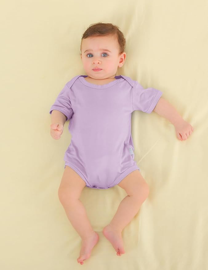Jimonda Baby Bodysuits Rayon from Bamboo Short Sleeve Baby Boys Girls Rompers - Image 3