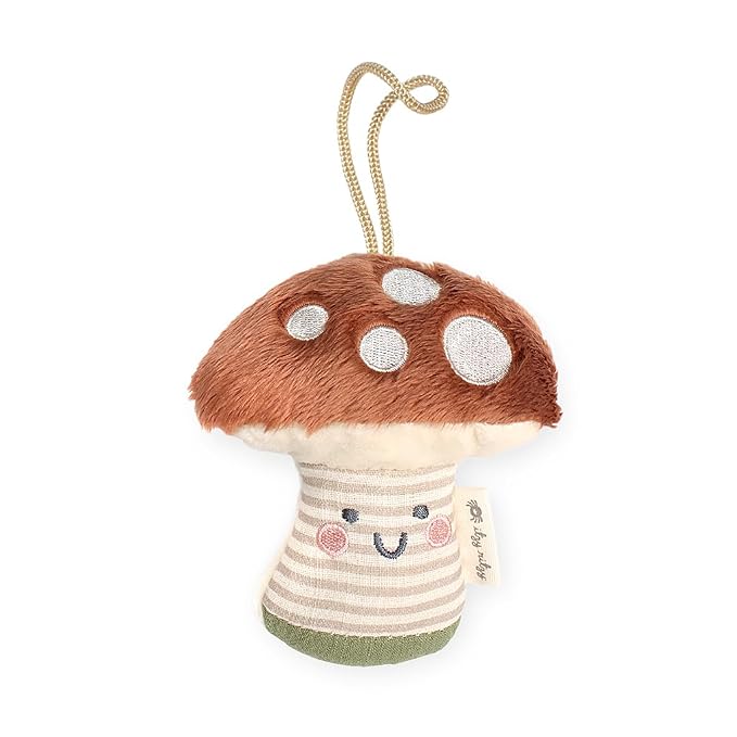 Itzy Ritzy Pacifier and Lovey Set; Detachable Plush Mushroom and Coordinating - Image 6