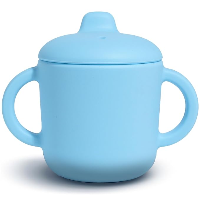 6 Months+ Sippy Cups with Handles, Small Silicone Sippy Cups Leak Proof 5oz by Catii