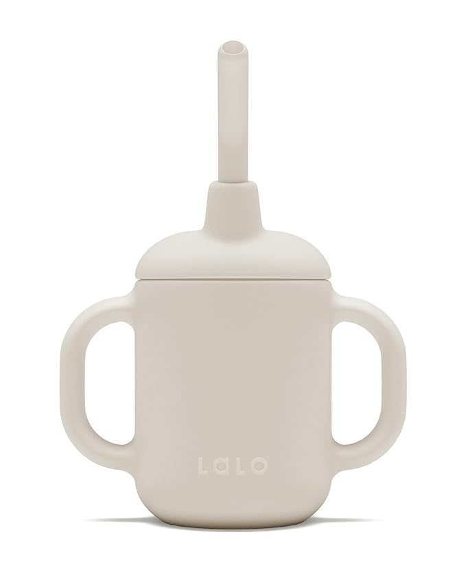 Lalo Little Cup, Non-Toxic Silicone Straw Cup by Lalo